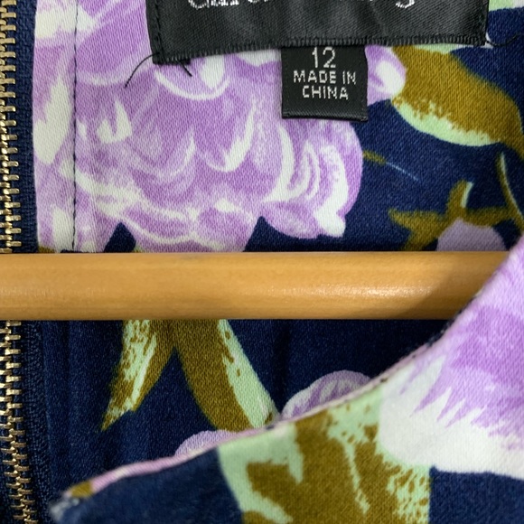 Purple floral dress - Picture 3 of 4